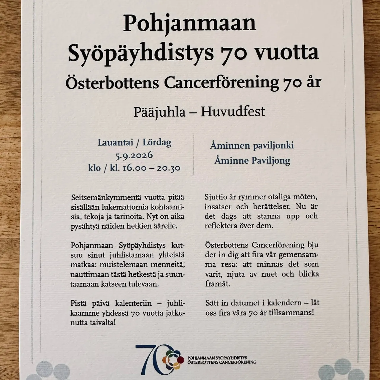 öcf 70 år